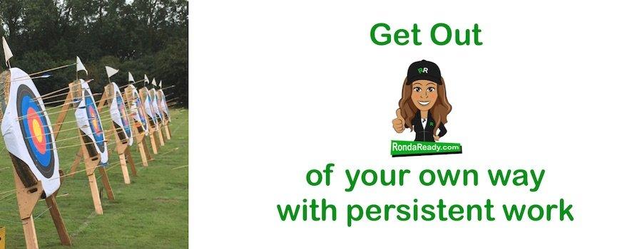 You can get out of your own way with Persistent work