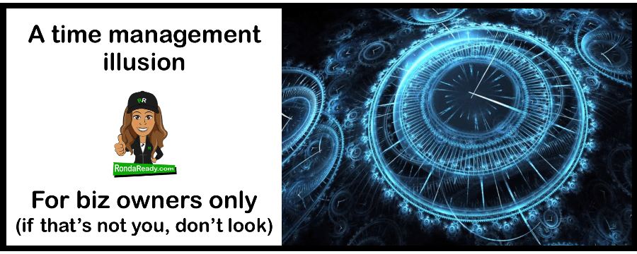 Time management illusion performed before your very eyes