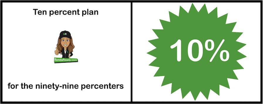 Ten percent plan for the ninety-nine percenters