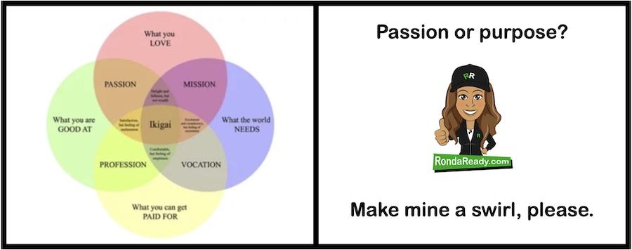 Passion or purpose? Make mine a swirl, please.