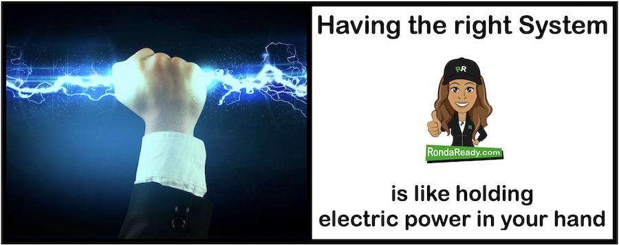 Electric power in your hand. aka: the right system